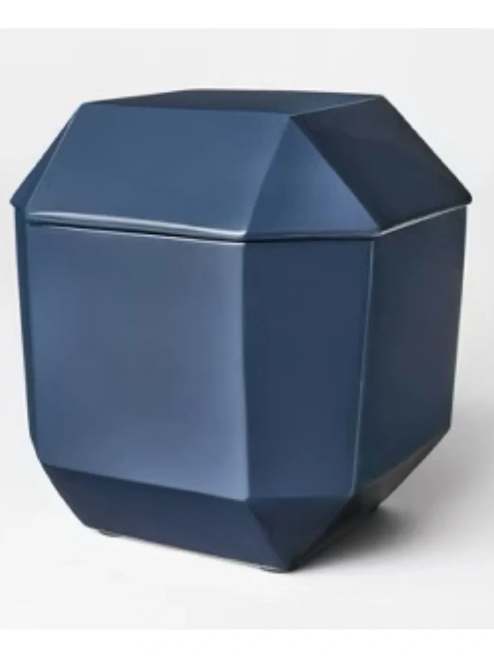 NWT Threshold Studio McGee Navy Blue Lacquer Decorative Box